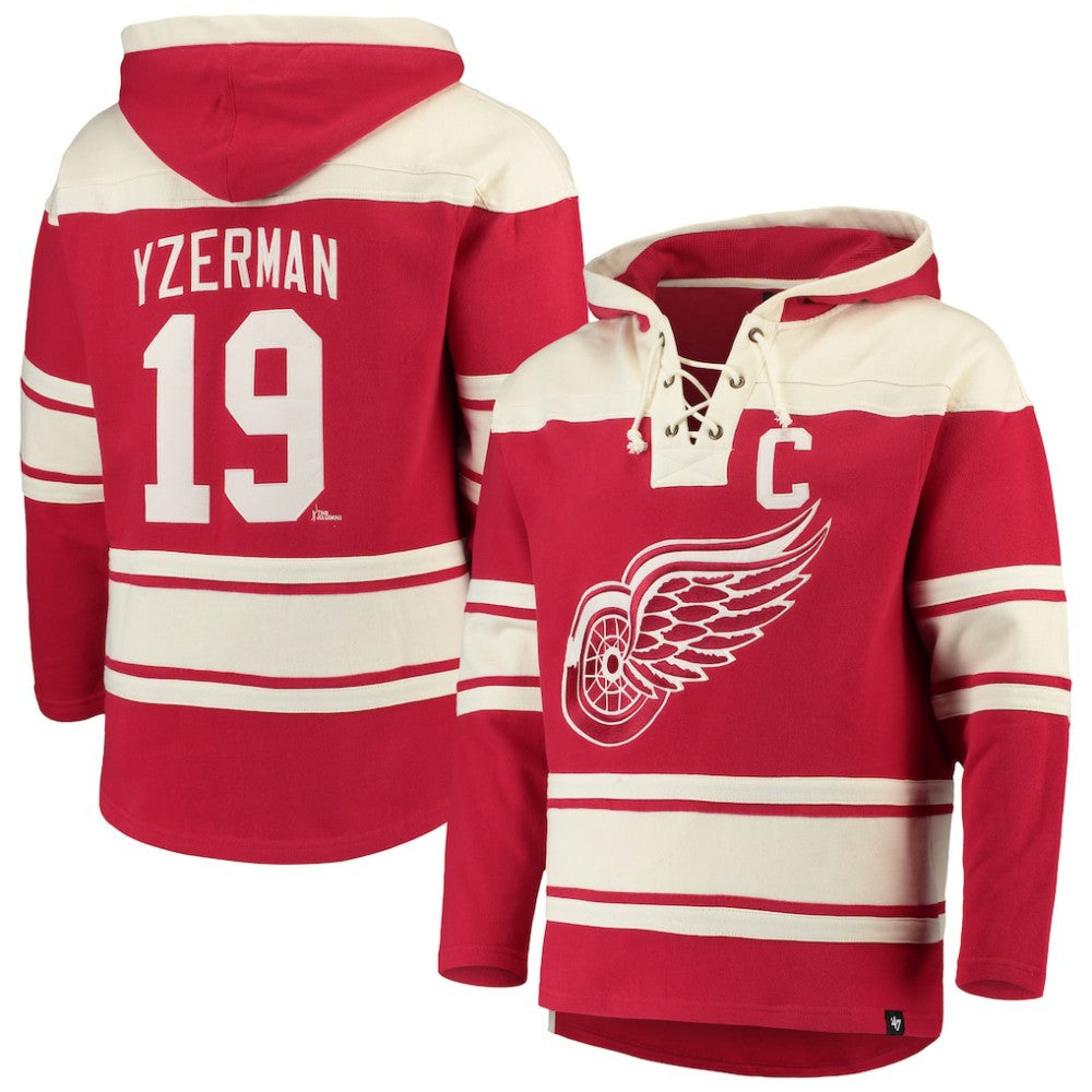 Steve Yzerman Detroit Red Wings '47 Player Lacer Pullover Hoodie -  NHL Hoodies