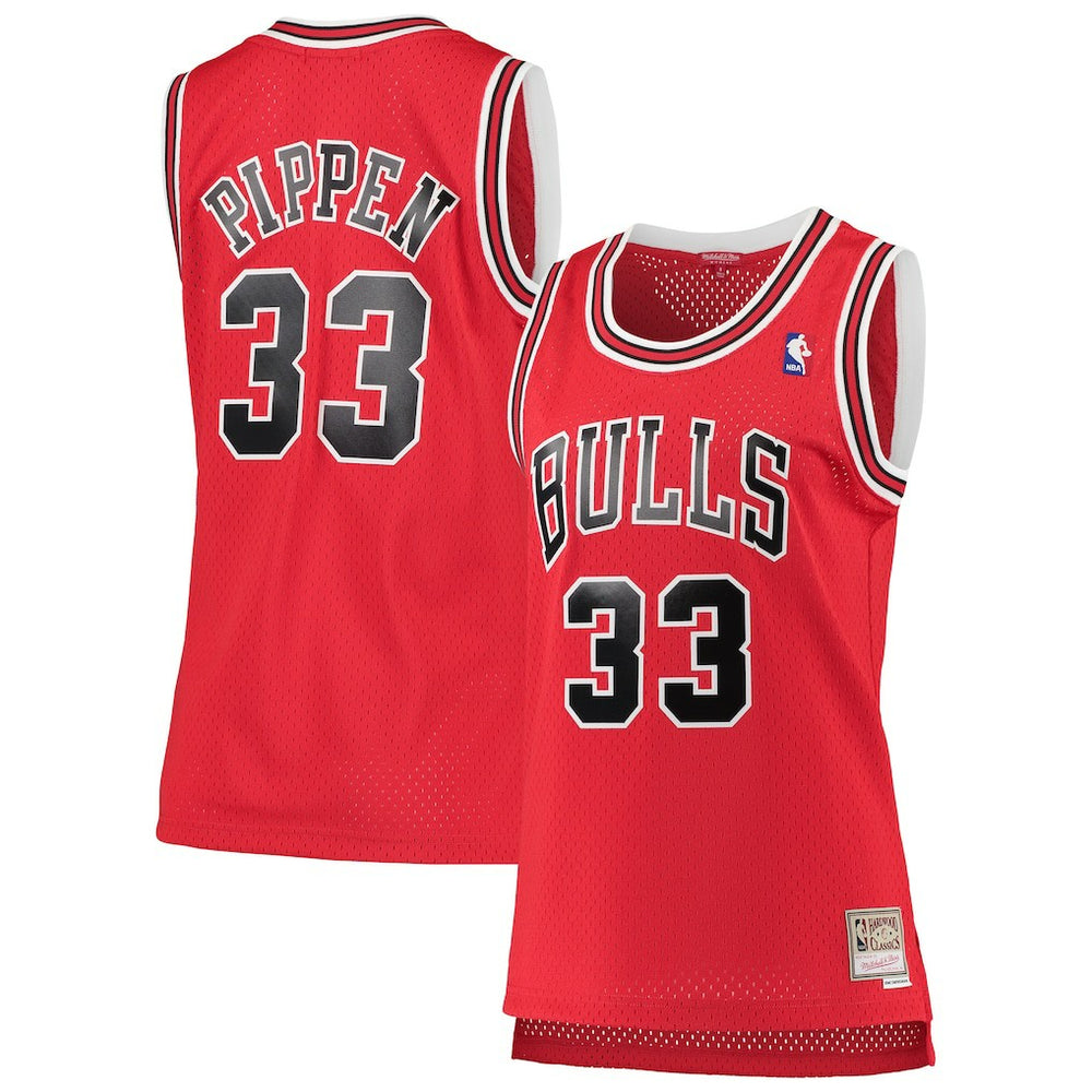Red Scottie Pippen Chicago Bulls Women's 1997/98 Hardwood Classics Swingman Jersey sale | NBA