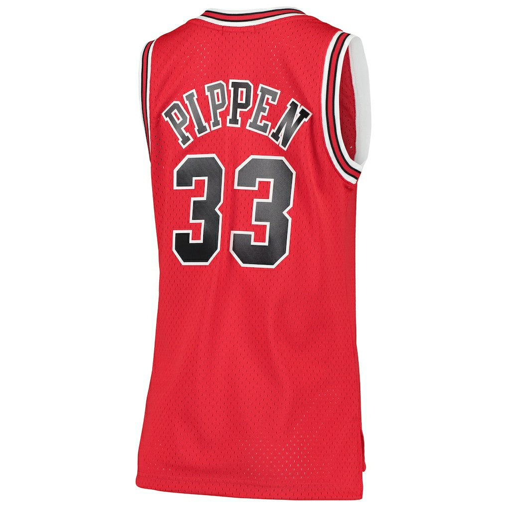 Red Scottie Pippen Chicago Bulls Women's 1997/98 Hardwood Classics Swingman Jersey sale | NBA