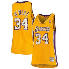 Gold Shaquille O'Neal Los Angeles Lakers Women's 1999/00 Hardwood Classics Swingman Jersey | NBA