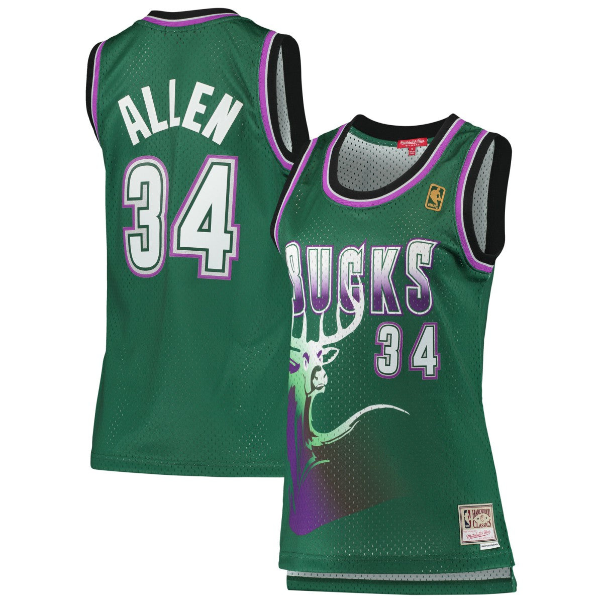 Green Ray Allen Milwaukee Bucks Women's 1996/97 Hardwood Classics Swingman Jersey | NBA