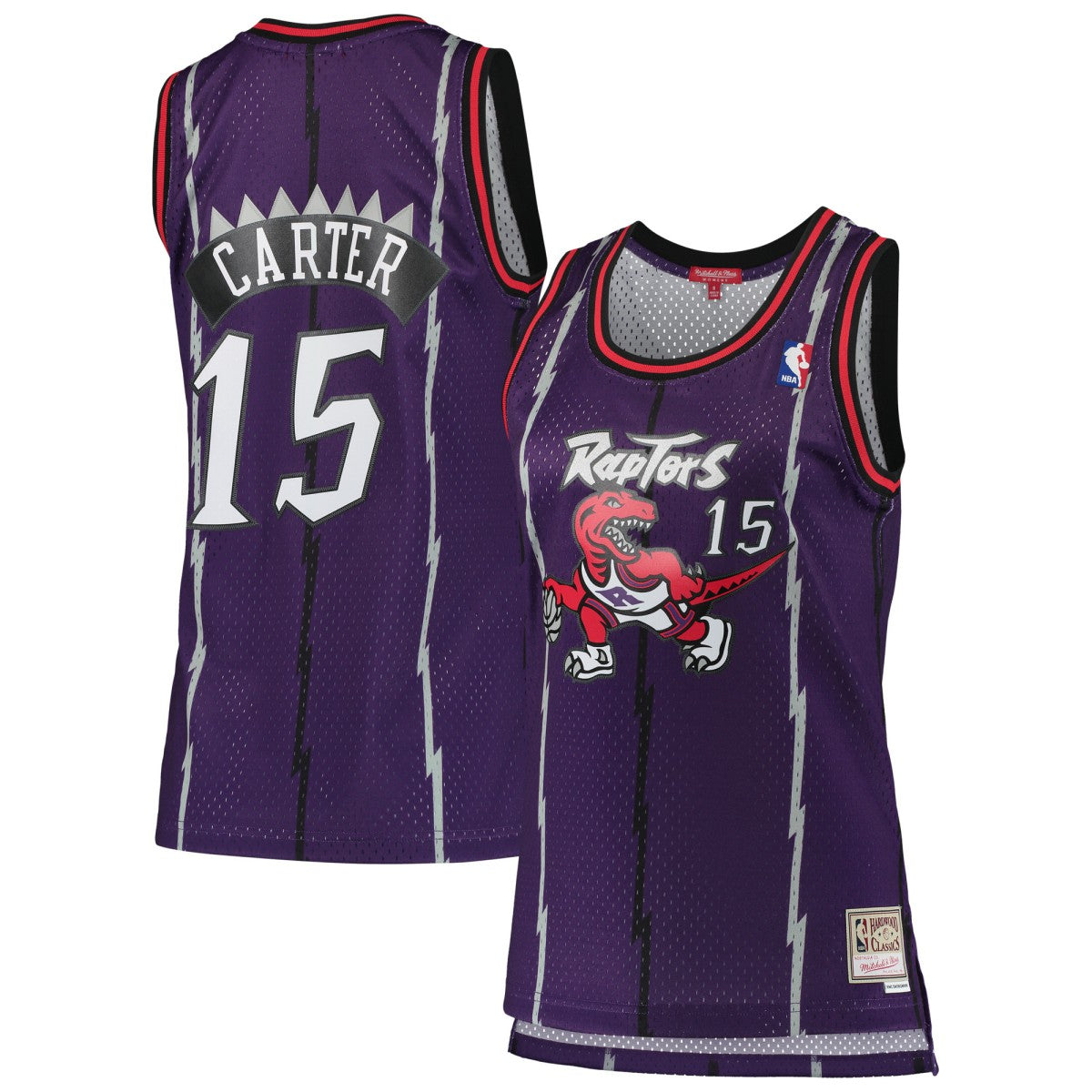 Purple Vince Carter Toronto Raptors Women's 1998/99 Hardwood Classics Swingman Jersey | NBA