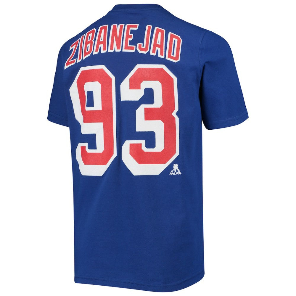 Mika Zibanejad New York Rangers Youth Player Name & Number T-Shirt -  NHL T-shirts