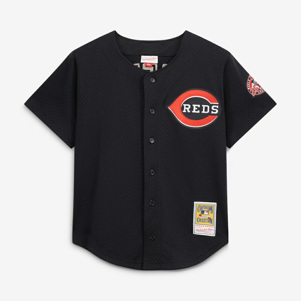 Ken Griffey Jr. Cincinnati Reds Mitchell & Ness Cooperstown Collection Mesh Batting Practice Button-Up Jersey - MLB Jerseys