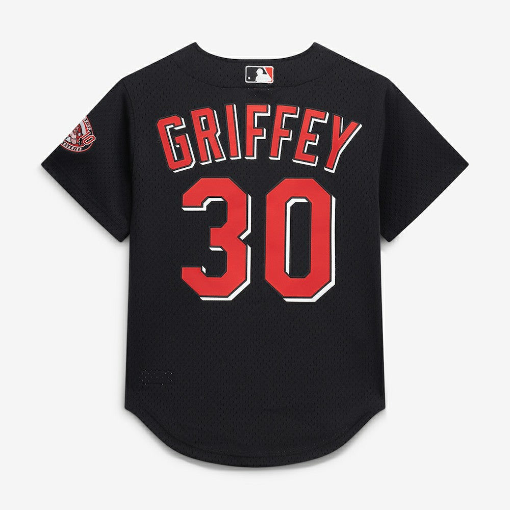 Ken Griffey Jr. Cincinnati Reds Mitchell & Ness Cooperstown Collection Mesh Batting Practice Button-Up Jersey - MLB Jerseys