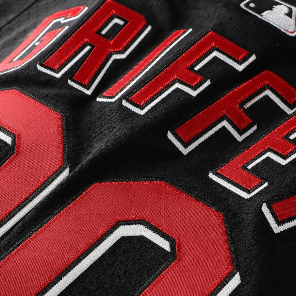 Ken Griffey Jr. Cincinnati Reds Mitchell & Ness Cooperstown Collection Mesh Batting Practice Button-Up Jersey - MLB Jerseys