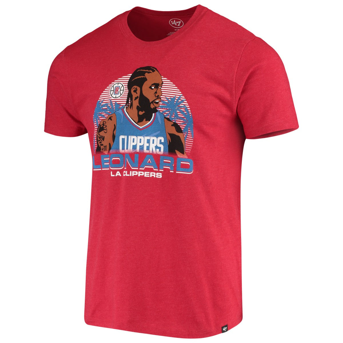 Red Kawhi Leonard LA Clippers '47 Player Graphic T-Shirt | NBA