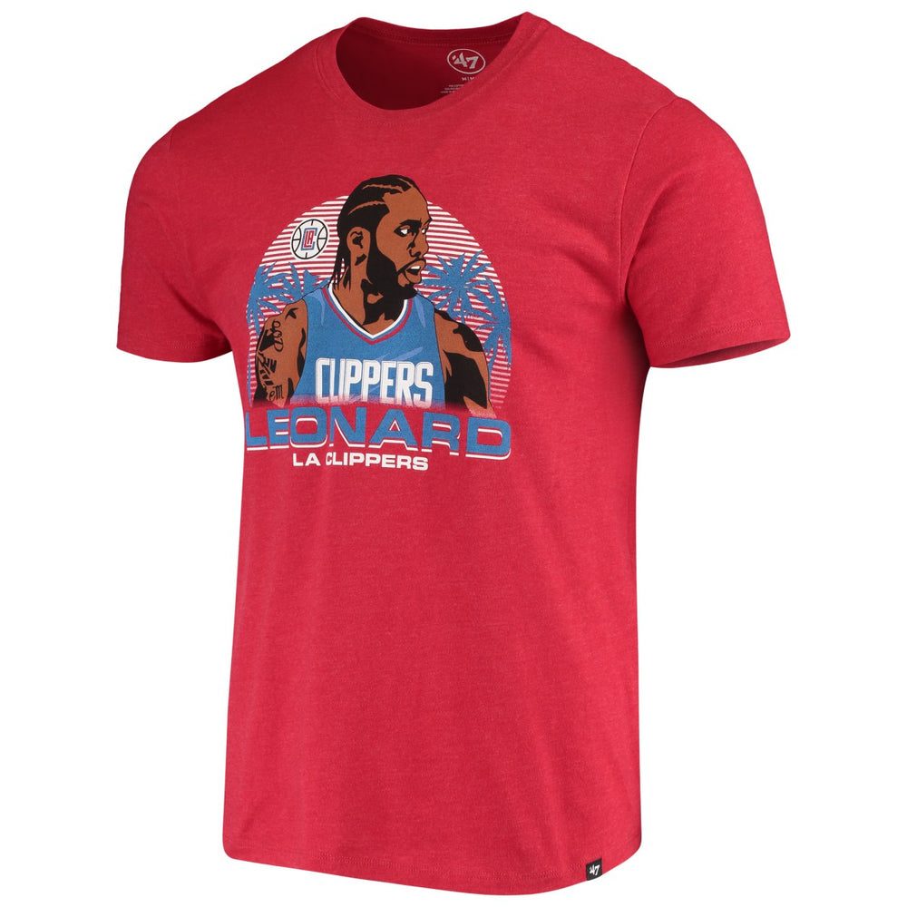 Red Kawhi Leonard LA Clippers '47 Player Graphic T-Shirt | NBA