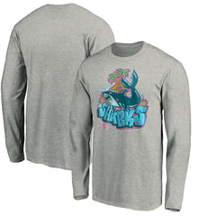 San Jose Sharks Graffiti Shark Long Sleeve T-Shirt -  NHL T-shirts