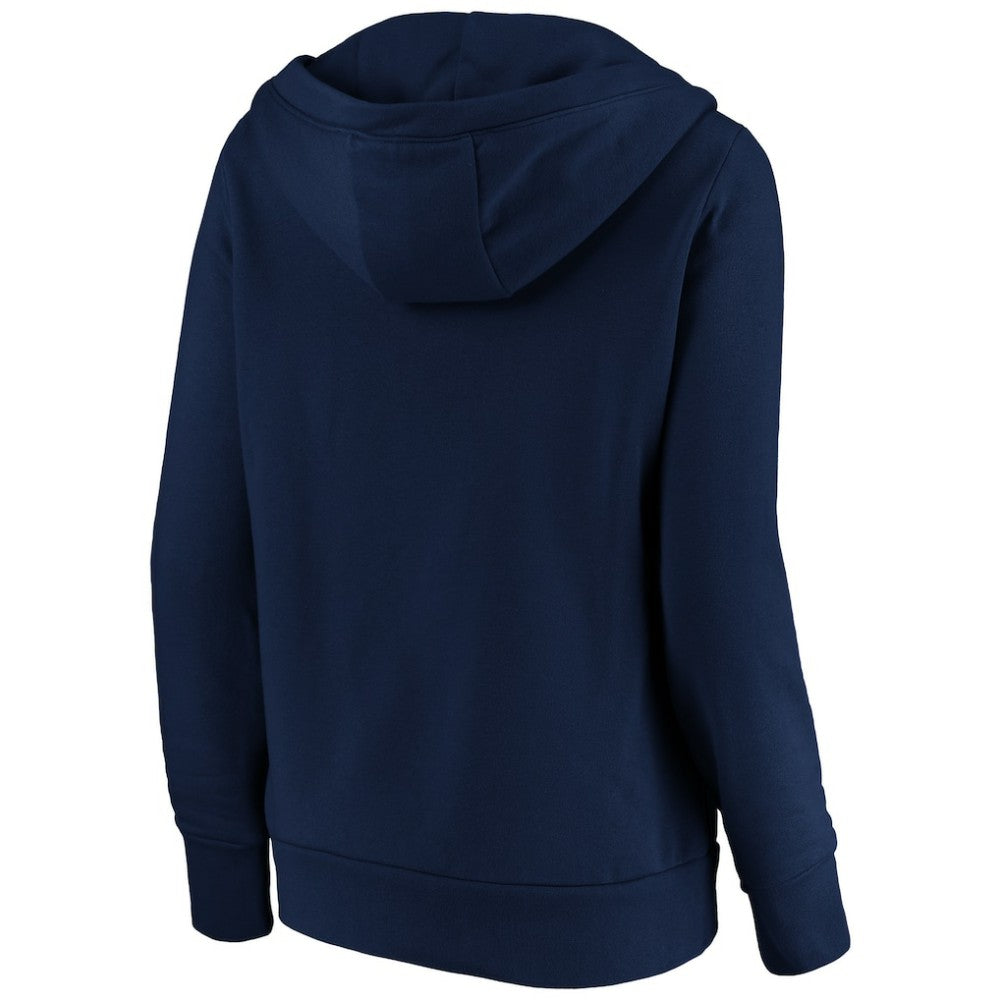 St. Louis Cardinals Fanatics Women's Official Logo Crossover V-Neck Pullover Hoodie - MLB Hoodies