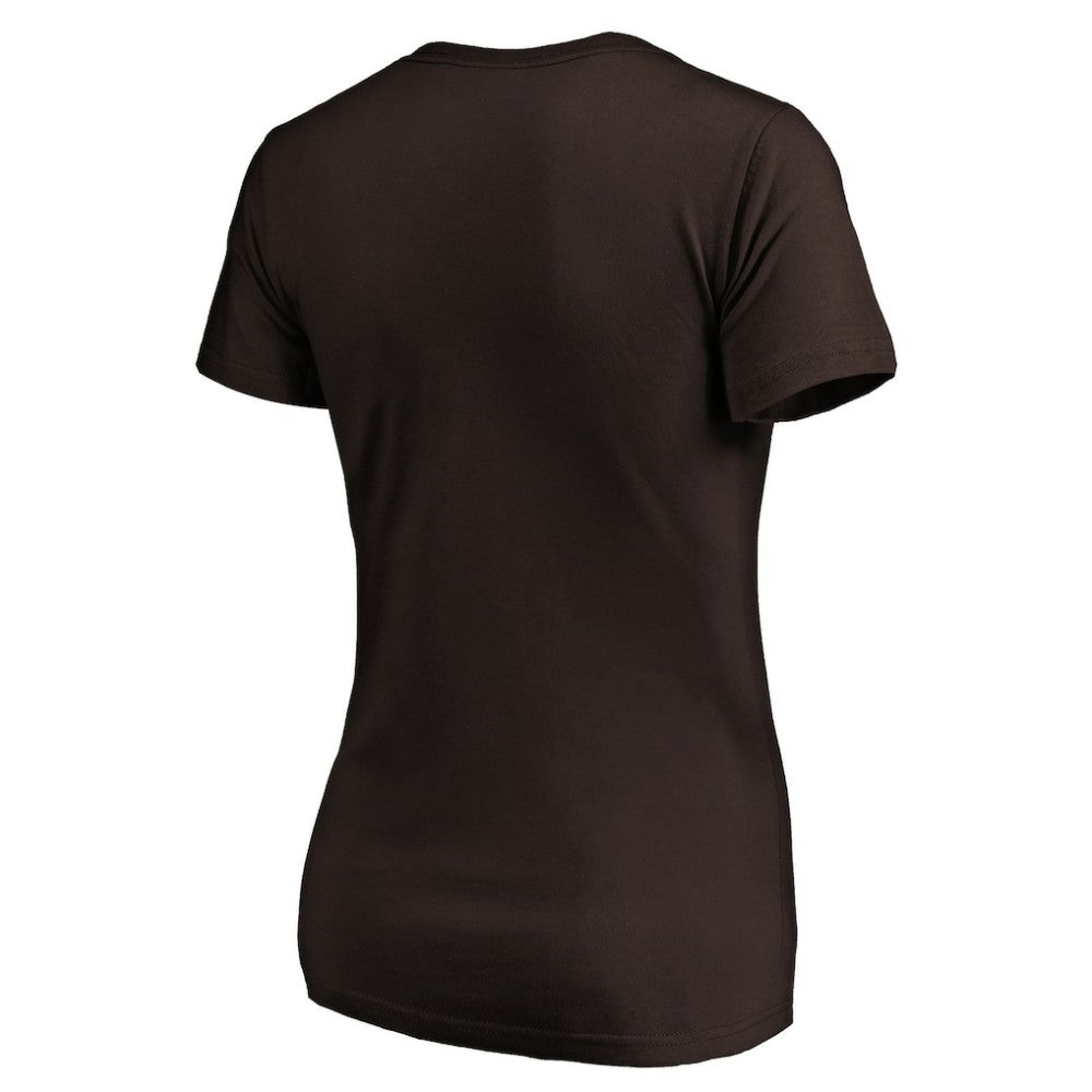 San Diego Padres Fanatics Women's Core Official Logo V-Neck T-Shirt - MLB T-shirts