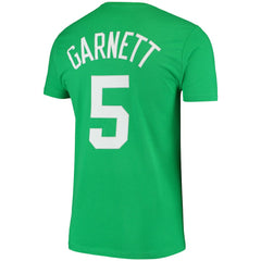 Kelly Green Kevin Garnett Boston Celtics Hardwood Classics Stitch Name & Number T-Shirt | NBA