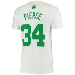 White Paul Pierce Boston Celtics Hardwood Classics Stitch Name & Number T-Shirt | NBA