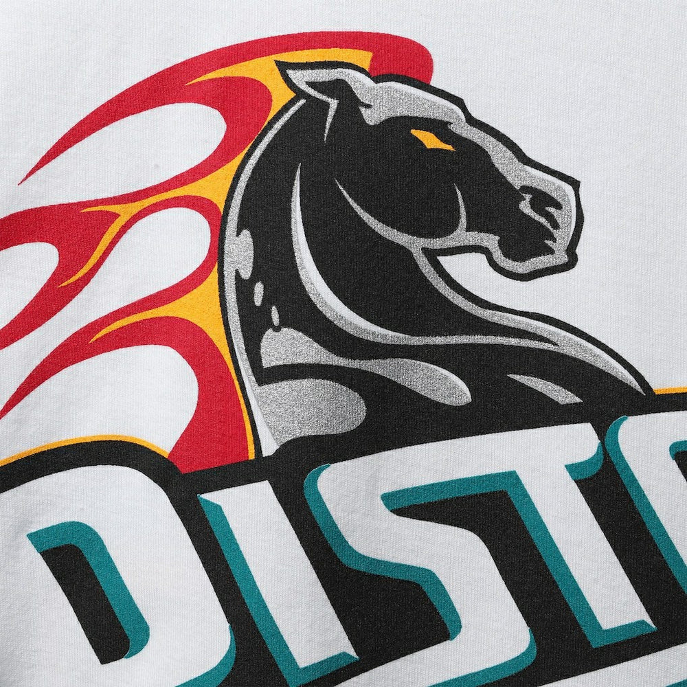 White Grant Hill Detroit Pistons Hardwood Classics Stitch Name & Number T-Shirt sale | NBA