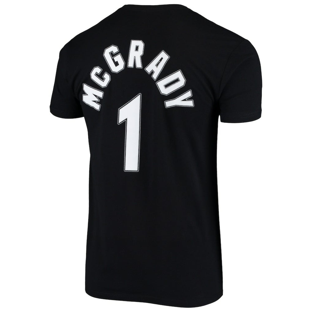 Black Tracy McGrady Orlando Magic Hardwood Classics Stitch Name & Number T-Shirt | NBA
