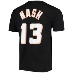 Black Steve Nash Phoenix Suns Hardwood Classics Stitch Name & Number T-Shirt | NBA