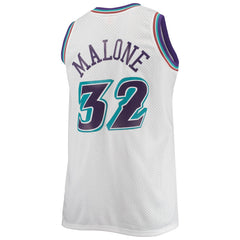 White Karl Malone Utah Jazz 1996/97 Big & Tall Hardwood Classics Swingman Jersey | NBA