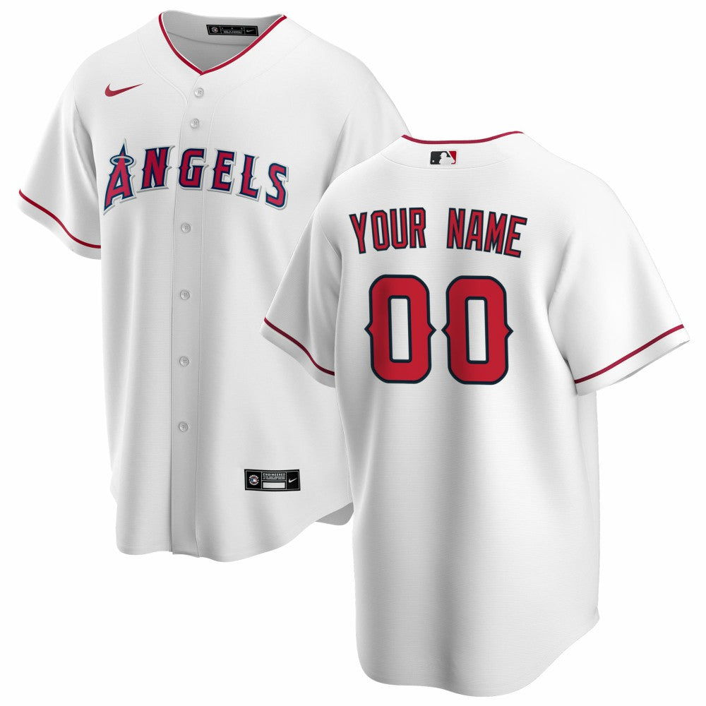 Los Angeles Angels Nike Home Replica Custom Jersey - MLB Jerseys