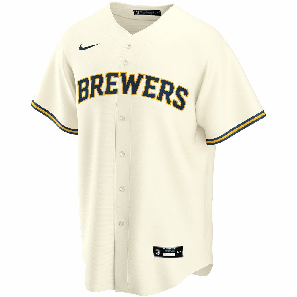 Milwaukee Brewers Nike Home Replica Custom Jersey - MLB Jerseys
