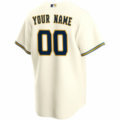 Milwaukee Brewers Nike Home Replica Custom Jersey - MLB Jerseys