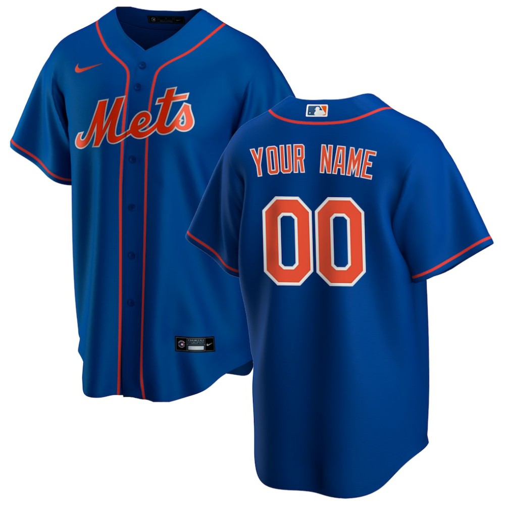 New York Mets Nike Alternate Replica Pick-A-Player Custom Jersey - MLB Jerseys