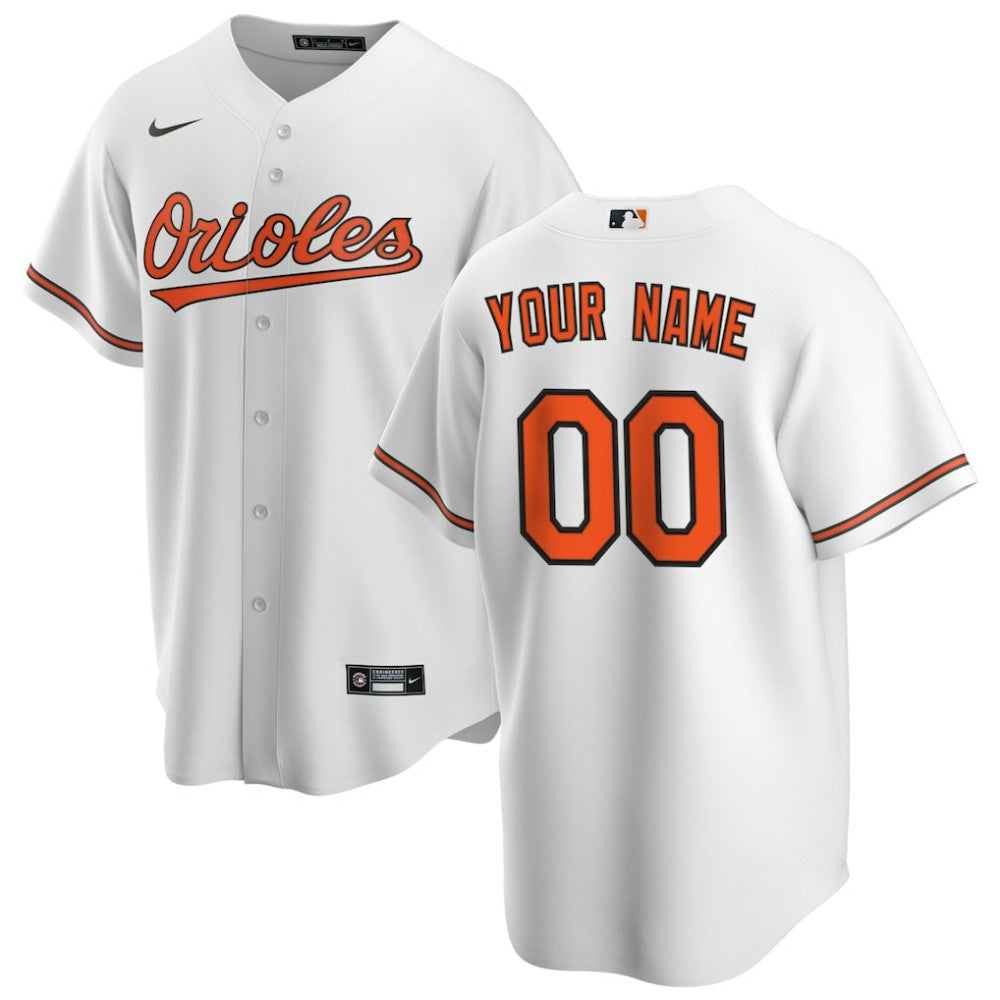 Baltimore Orioles Nike Home Replica Custom Jersey - MLB Jerseys
