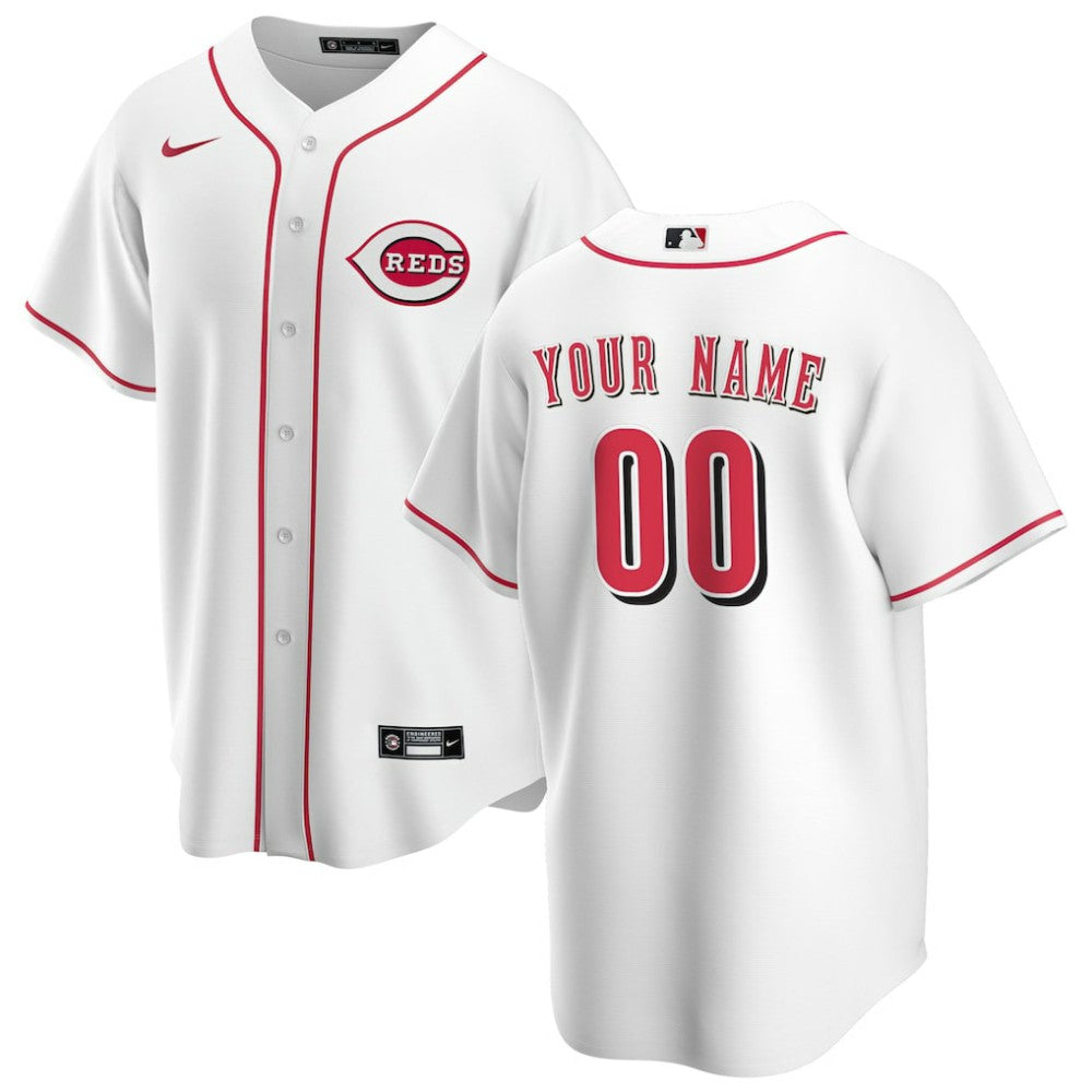 Cincinnati Reds Nike Home Replica Custom Jersey - MLB Jerseys