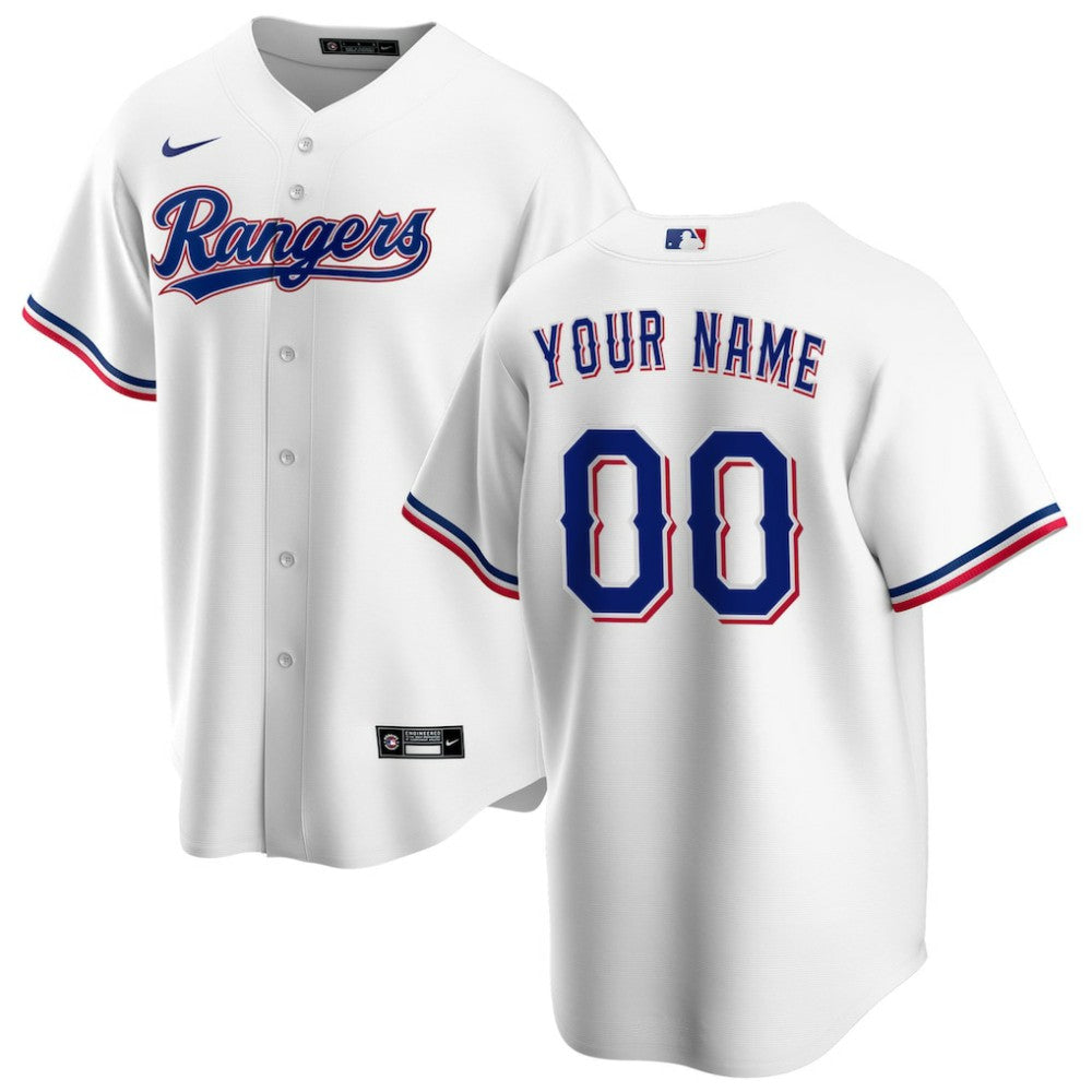 Texas Rangers Nike Home Replica Custom Jersey - MLB Jerseys