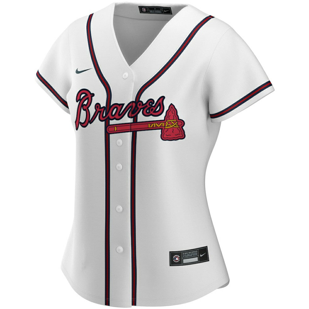 Atlanta Braves Nike Women's Home Replica Custom Jersey - MLB Jerseys