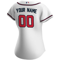 Atlanta Braves Nike Women's Home Replica Custom Jersey - MLB Jerseys