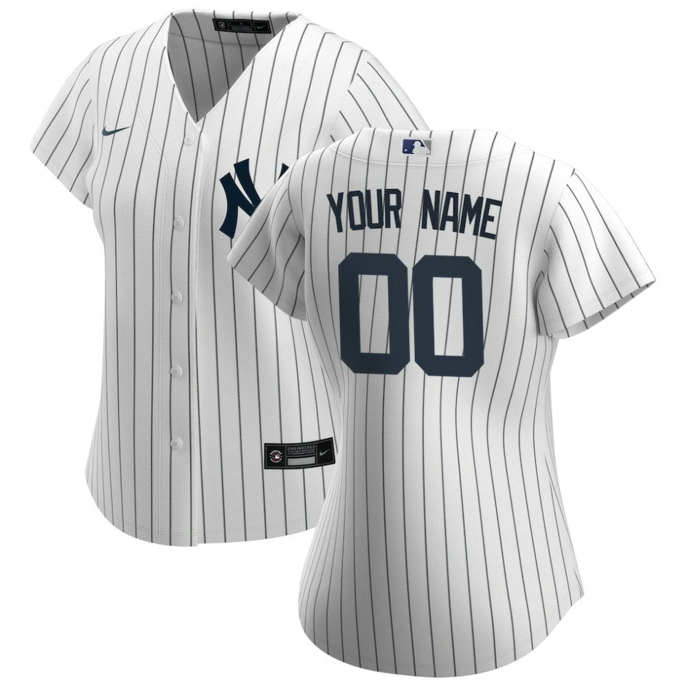 New York Yankees Nike Women's Home Replica Custom Jersey - MLB Jerseys