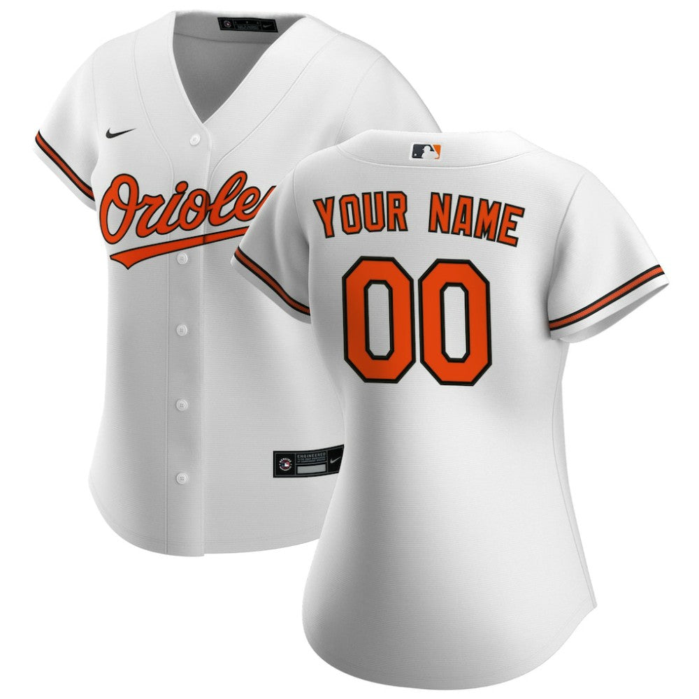 Baltimore Orioles Nike Women's Home Replica Custom Jersey - MLB Jerseys