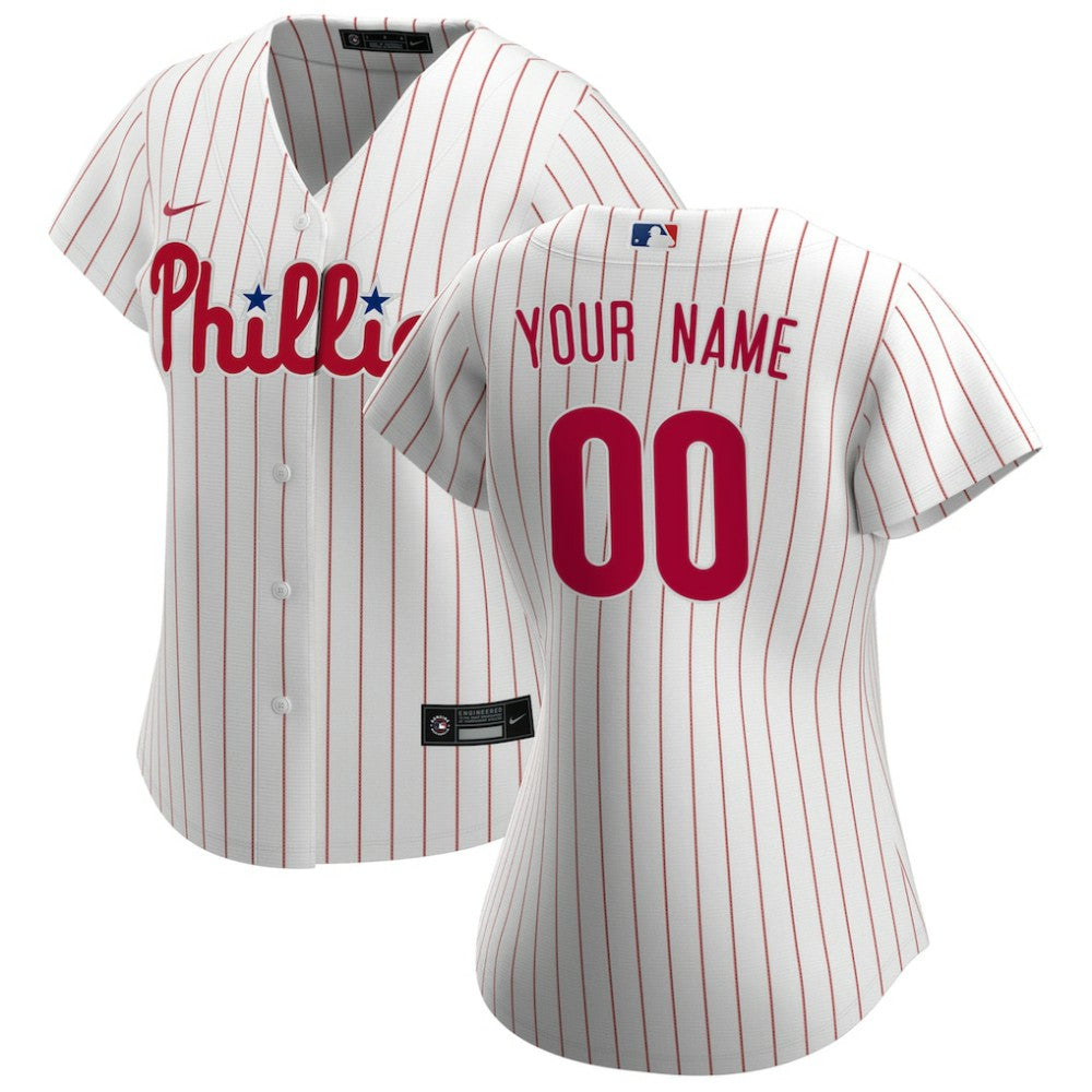 Philadelphia Phillies Nike Women's Home Replica Custom Jersey - MLB Jerseys