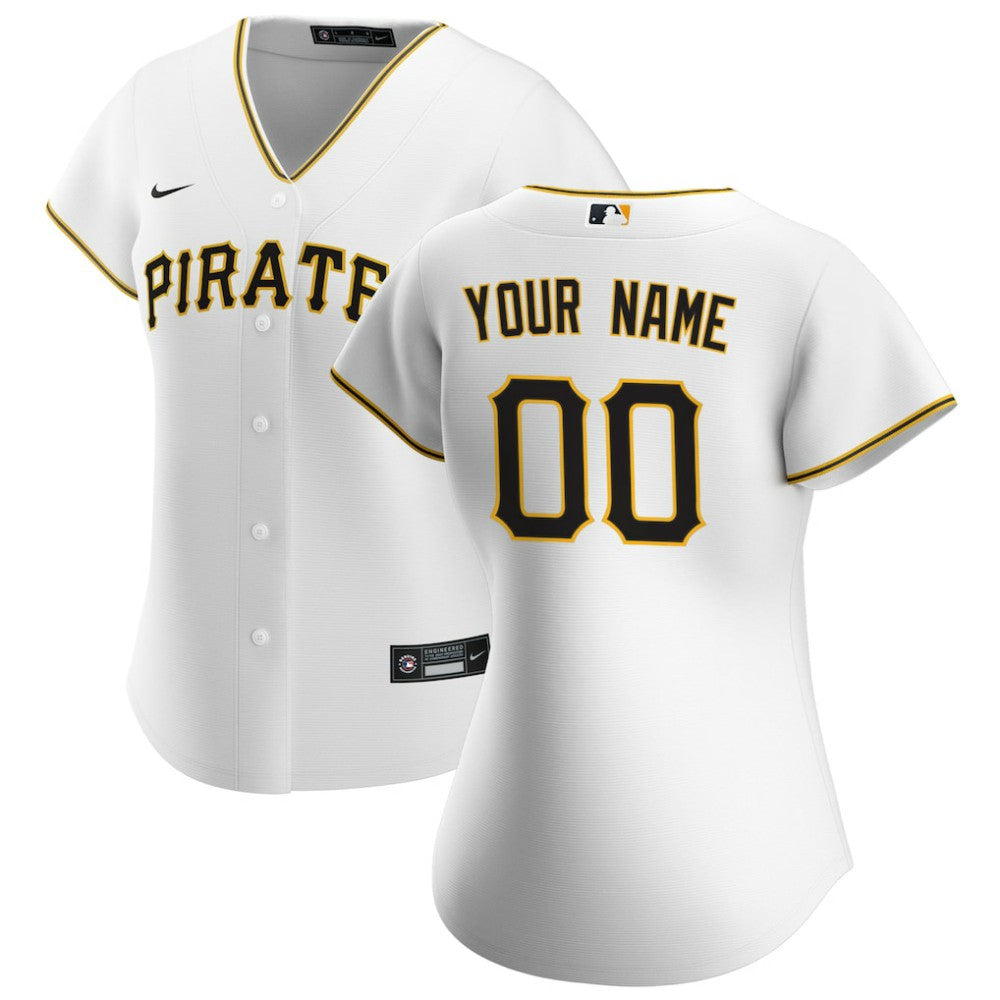 Pittsburgh Pirates Nike Women's Home Replica Custom Jersey - MLB Jerseys
