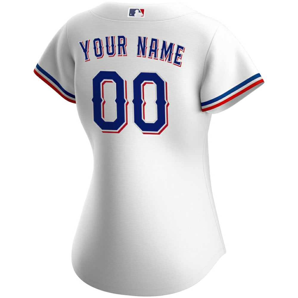 Texas Rangers Nike Women's Home Replica Custom Jersey - MLB Jerseys