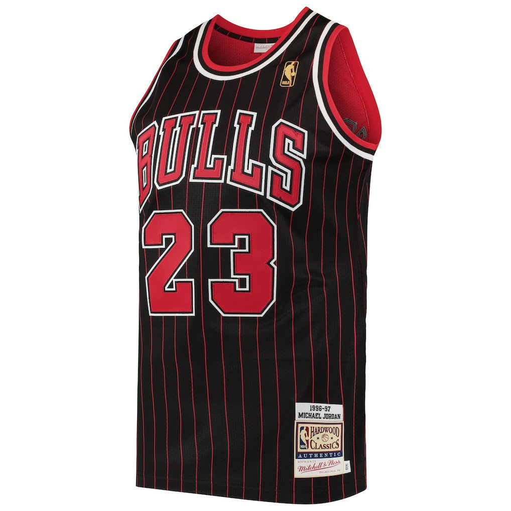 Black Michael Jordan Chicago Bulls 1996/97 Hardwood Classics Authentic Jersey sale | NBA