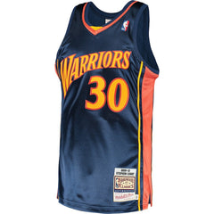 Navy Stephen Curry Golden State Warriors 2009/10 Hardwood Classics Authentic Jersey sale | NBA