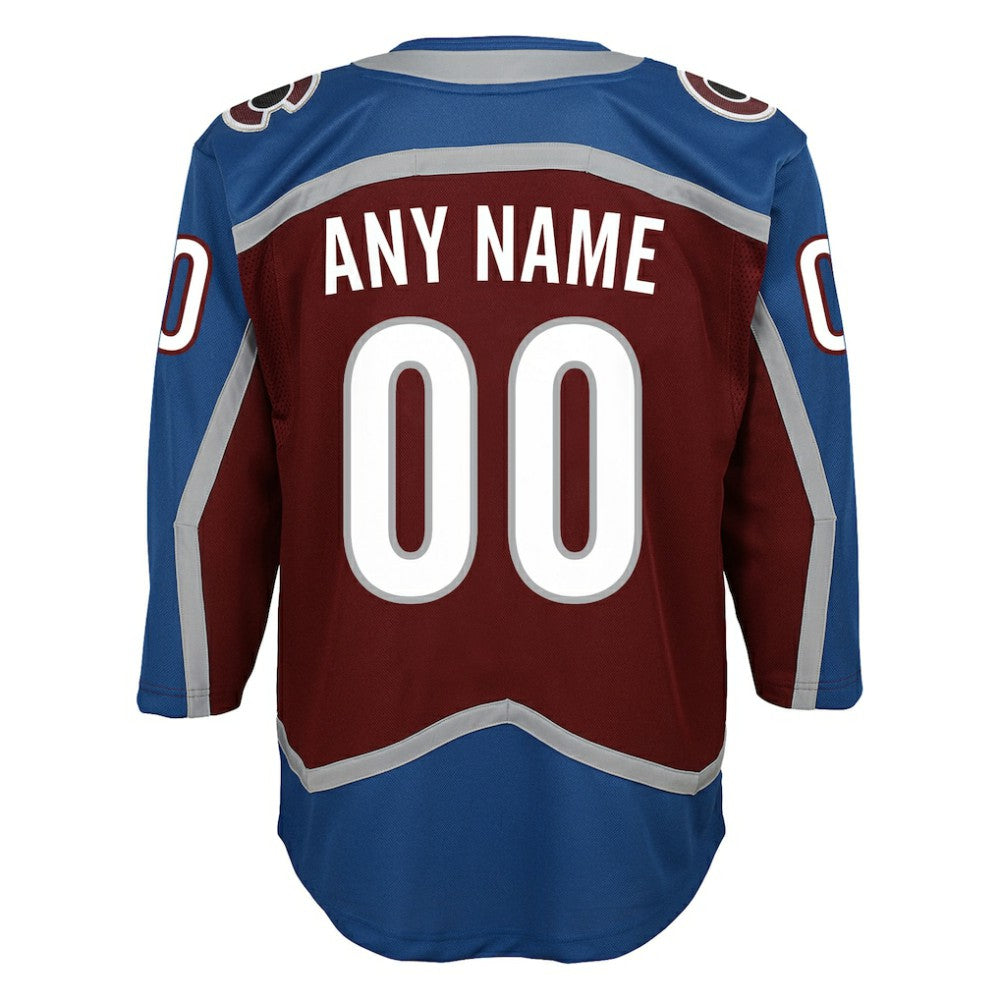 Colorado Avalanche Youth Home Premier Custom Jersey -  NHL Jerseys
