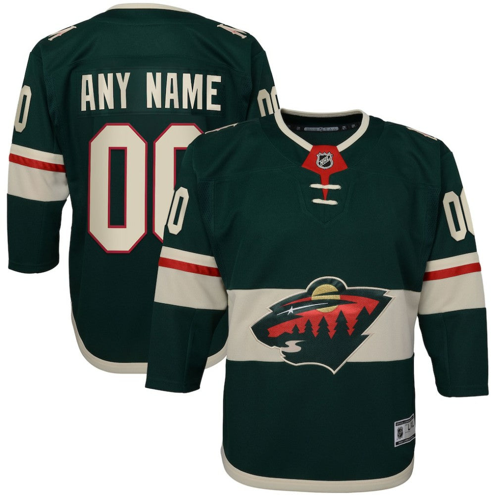 Minnesota Wild Youth Home Premier Custom Jersey -  NHL Jerseys