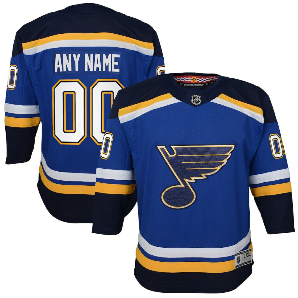 St. Louis Blues Youth Home Premier Custom Jersey -  NHL Jerseys