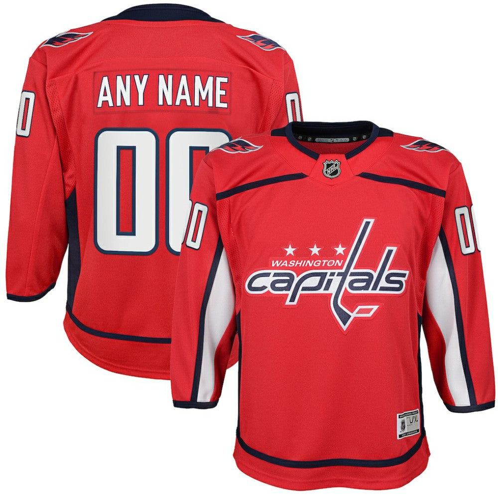 Washington Capitals Youth Home Custom Premier Jersey -  NHL Jerseys