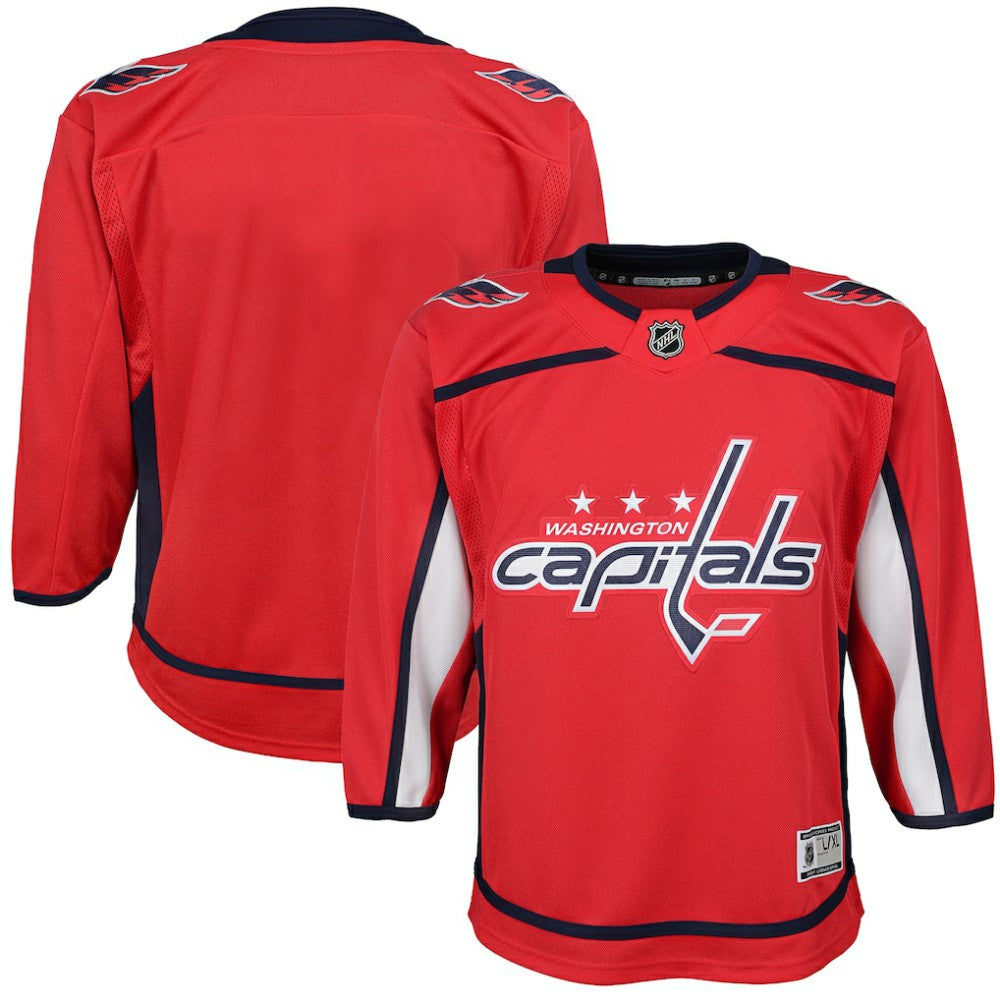 Washington Capitals Youth Home Blank Premier Jersey -  NHL Jerseys