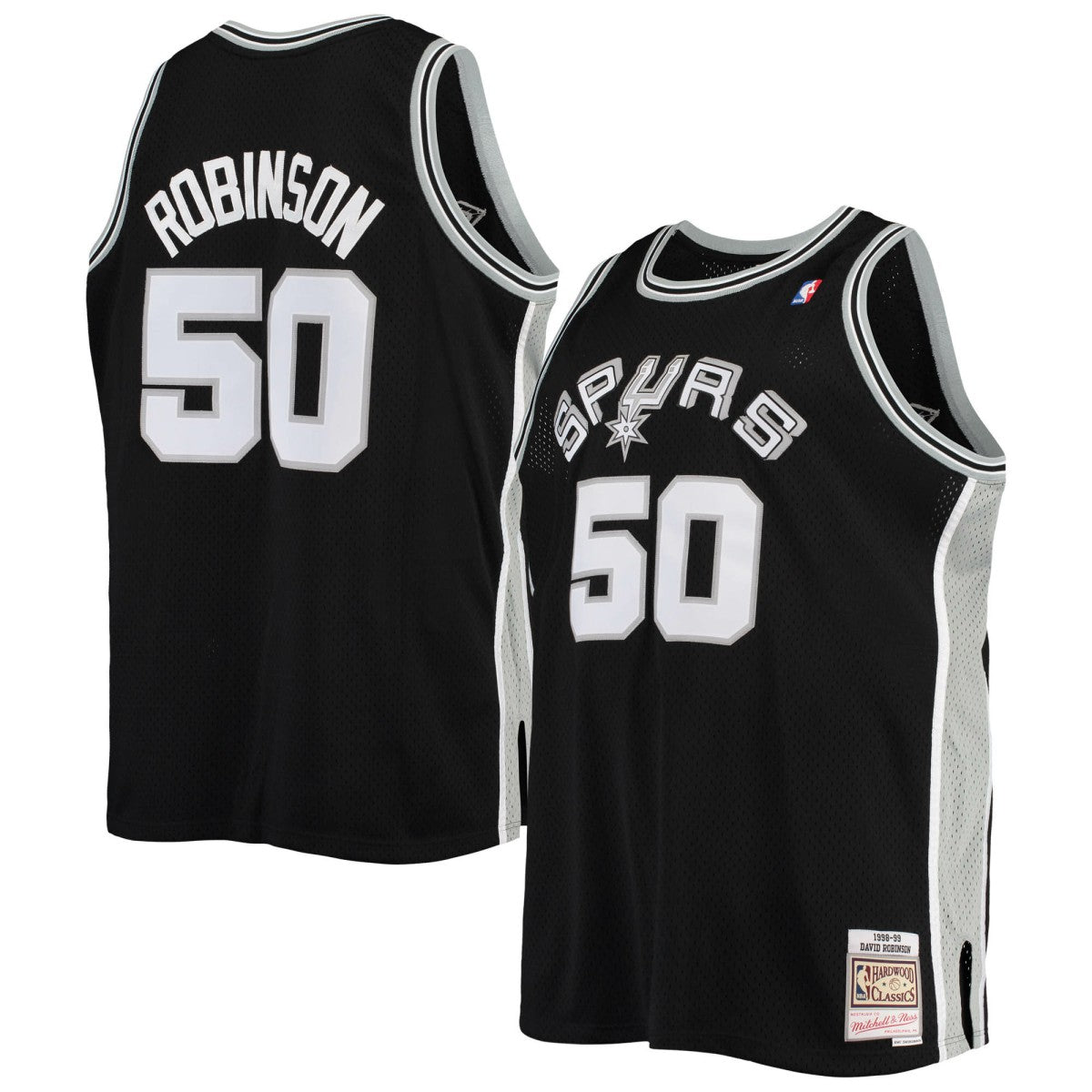 Black David Robinson San Antonio Spurs 1998/99 Big & Tall Hardwood Classics Swingman Jersey | NBA