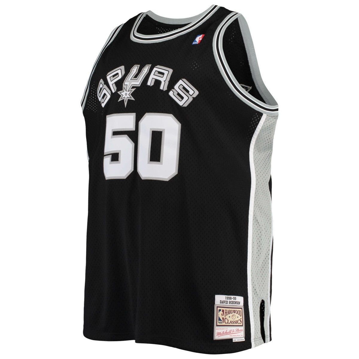 Black David Robinson San Antonio Spurs 1998/99 Big & Tall Hardwood Classics Swingman Jersey | NBA