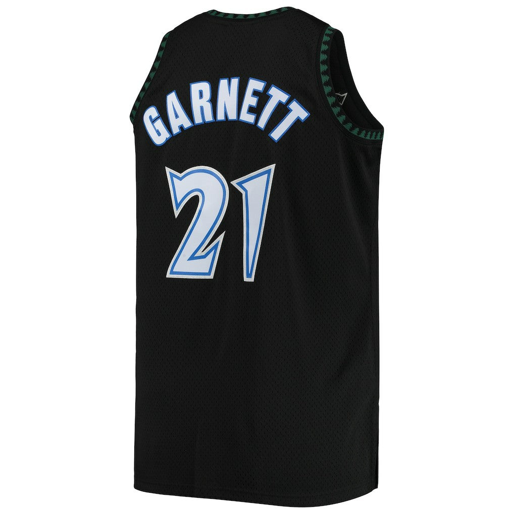 Black Kevin Garnett Minnesota Timberwolves 1997/98 Big & Tall Hardwood Classics Swingman Jersey | NBA