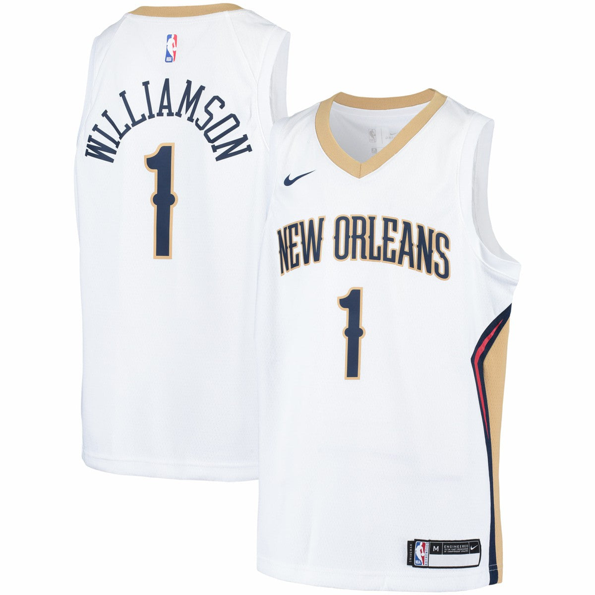 White Zion Williamson New Orleans Pelicans Youth Swingman Player Jersey | NBA