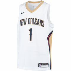 White Zion Williamson New Orleans Pelicans Youth Swingman Player Jersey | NBA