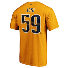 Roman Josi Nashville Predators Fanatics Authentic Stack Player Name & Number T-Shirt -  NHL T-shirts