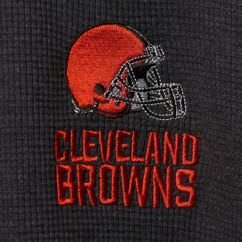 Cleveland Browns Dunbrooke Logo Maverick Thermal Henley Long Sleeve T-Shirt | NFL Outlet