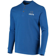 Indianapolis Colts Dunbrooke Logo Maverick Thermal Henley Long Sleeve T-Shirt | NFL New
